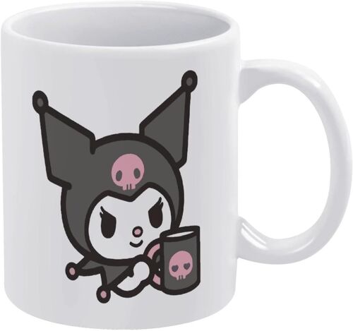 Tasse Noir Beaut¿¿ Tasse ¿¿ Caf¿¿ Anime Dessin Anim¿¿ Motif Tasse En C¿¿Ramique Utilisation De Bureau ¿¿ Domicile ¿¿L¿¿Gant Cadeau D'anniversaire 330 Ml