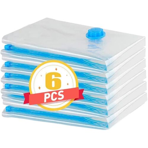 Sacs de rangement sous vide Almi, 6pcs 60x40cmsacs de rangement réutilisables pour compression Cadeau