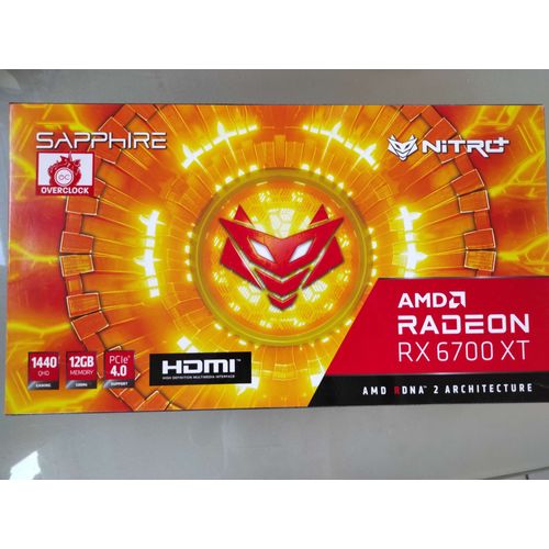 Carte Graphique : Sapphire RX 6700 XT Nitro+ 12G OC
