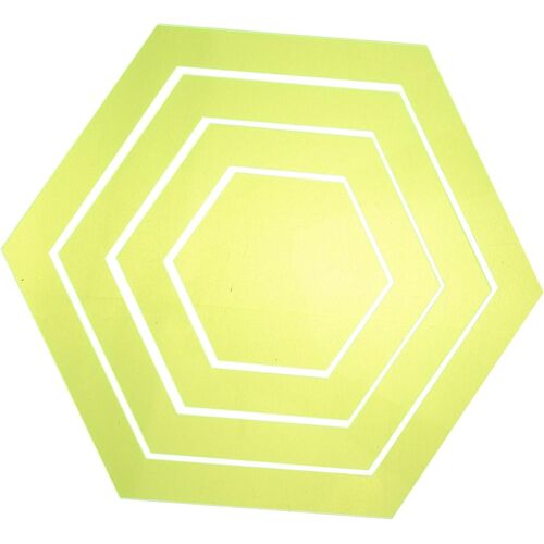 Modèles De Couture Hexagonaux (4pcs) - Modèles En Forme De Courtepointe Acrylique Pour La Couture Bricolage