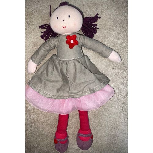 Doudou Poupée Jacadi Bertille 29cm Robe Tulle Rose Jouet Cuddle Doll Baby