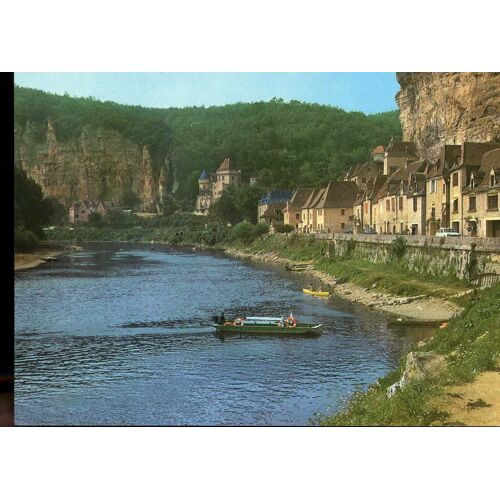 Carte Postale De La Roque Gageac (Dordogne) Le Village Et Le Château De Malartrie