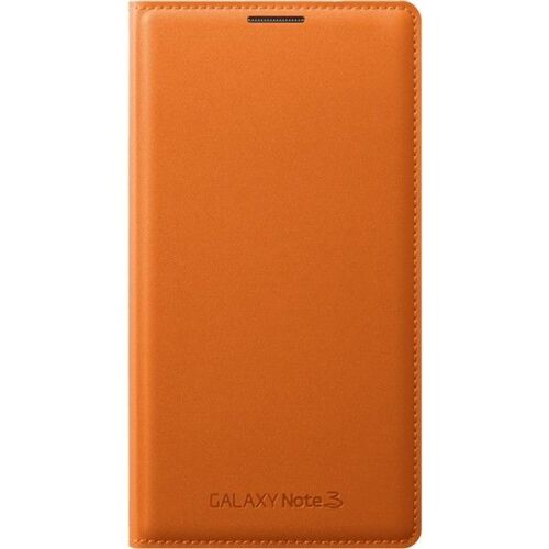 ETUI OFFICIEL FOLIO A RABAT SAMSUNG GALAXY NOTE 3 ORANGE ECO-CUIR (PU)