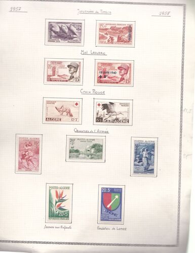 Lot De 11 Timbres D'algerie Entre N°S 342 Et 352 Neufs *