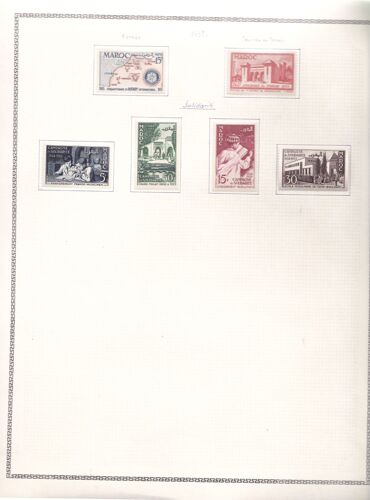 Serie Complete Du Maroc N°S 339/344