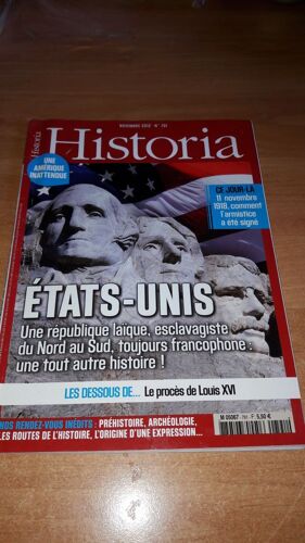 Historia Magazine: États-Unis:Une République Laïque, Esclavagiste Du Nord Au Sud.