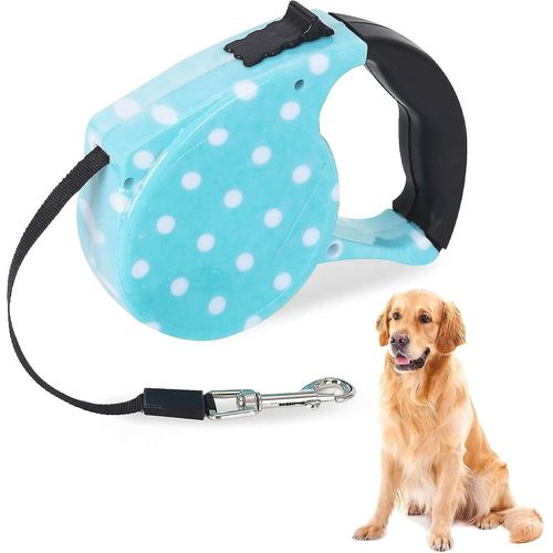 Laisse Pour Chien Rétractable De 16 Pieds / 5 M, Laisse Pour Chien Extensible Sans Enchevêtrement Avec Corde En Nylon Solide Et Poignée Antidérapante Laisse Pour Chien Robuste Laisse Pour Chien Avec Nylo Solide