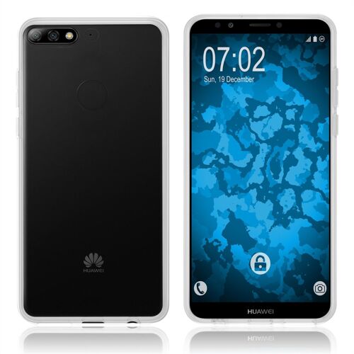 Coque en Silicone pour Huawei Y7 Pro (2018) - transparent Crystal Clear - Cover PhoneNatic Cubierta Case