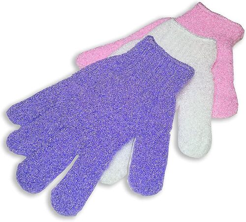 Ensemble De Gants Peeling (3 Paires) - Gant Peeling Pour Le Peeling Du Visage Et Le Peeling Du Corps 