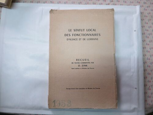 Le Statit Local Des Fonctionnaires D Alsace Et De Lorraine