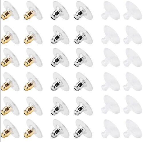 Dos De Boucles D'oreilles Pour Clous - Bouchons De Boucles D'oreilles Hypoallergéniques (120 Pcs)