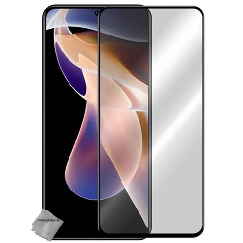 Verre Trempe Pour Xiaomi Redmi Note 11 Pro+ Plus 5g - Film De Protection Incurve Integral - Noir