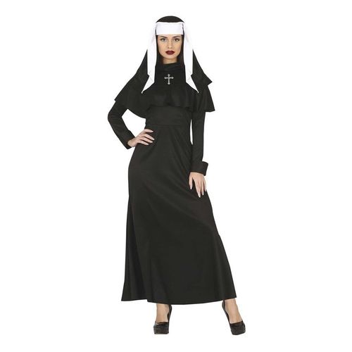 Déguisement De Nonne Gothique Avec Tunique Noire Pour Femme