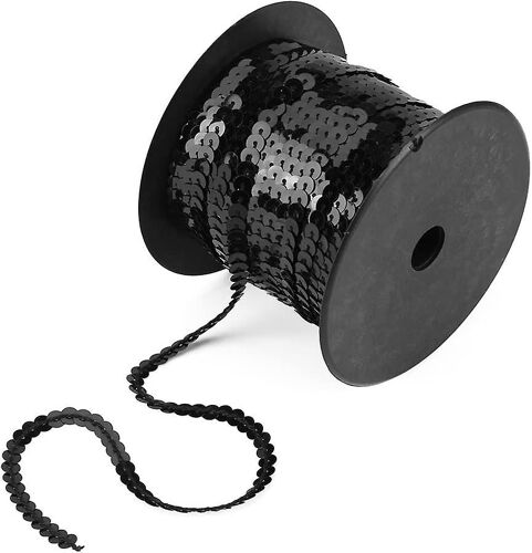 100 Yards Sequins Rolls, 6mm Shiny Spangle Trim Paillettes Plat Coloré Paillette