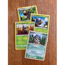 (2414) 3x Grainipiot + Pifeuil (Pokemon)