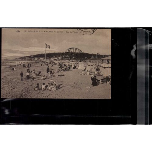 Carte Postale Deauville Plage Fleurie En L'état Sur Les Photos