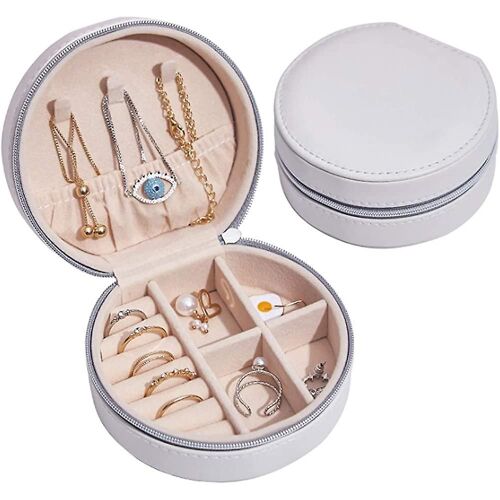 Boîte à bijoux, Organisateur de bijoux en cuir Almi Travel, Étui de rangement Almi Bijoux Cadeau