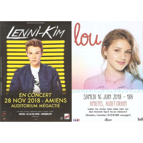 Flyer 10x15cm Imprimé Recto Verso 2018 / Lenni Kim - Lou