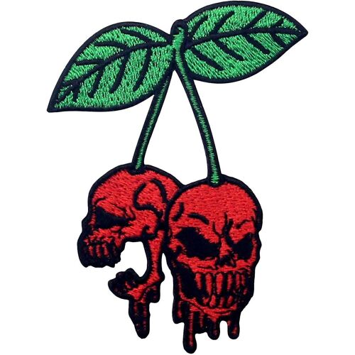 The Bleeding Skull Cherry Patch - Fer Brodé Sur L'emblème