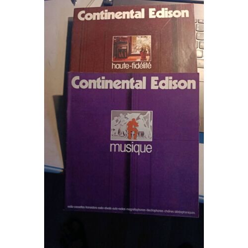 Lot De Deux Catalogues Continental Edison Des Années Fin 70 Début 80..