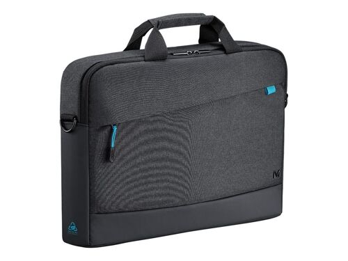 Mobilis Trendy - Sacoche pour ordinateur portable - chargement par le haut, 35 % recyclé - 16" - noir