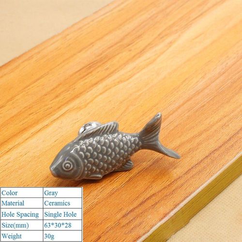 Boutons De Tiroirs En Forme De Poisson Pour Enfants, Poignée De Porte De Placard En Céramique, De Cuisine, De Chambre À Coucher