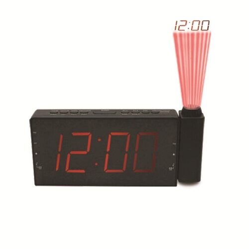 Réveil de Projection pour chambres à coucher, Radio-réveil avec Projection, alarmes Radio FM, variateur de température et d'humidité