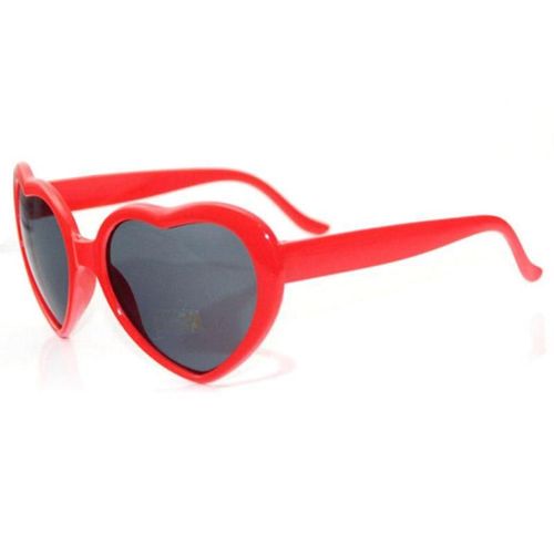 Lunettes De Soleil En Forme De C¿Ur Pour Femmes, À La Mode, Amour, Protection Uv400, Pour Voyage En Plein Air, Plage, Bain De Soleil, Été
