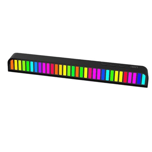 Lumières De Rythme De Contrôle Du Son Rgb, Bande Lumineuse Led Pour Voiture/Bureau
