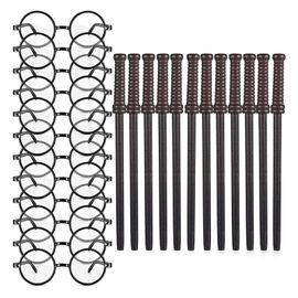 Crayons Et Lunettes Baguette, Fournitures De Fête De Magicien, Fournitures D'anniversaire À Thème Pour Adolescents, 24 Pièces