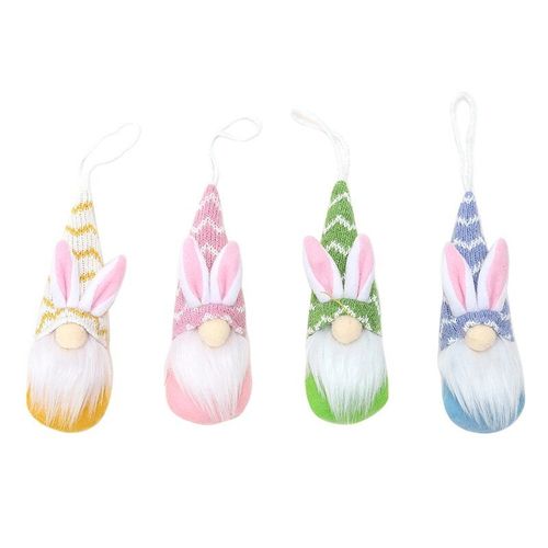 Poupée De Lapin Gnome De Pâques Sans Visage, Décoration De Maison Réutilisable Faite À La Main, Ornements De Lapin Suspendus Au Printemps, Cadeau Pour Enfants
