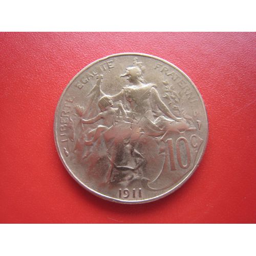 Pièce De Monnaie 10 Centimes Type Dupuis France 1911