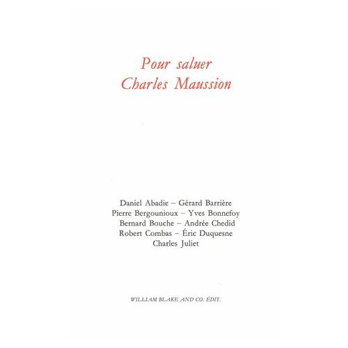 Pour Saluer Charles Maussion
