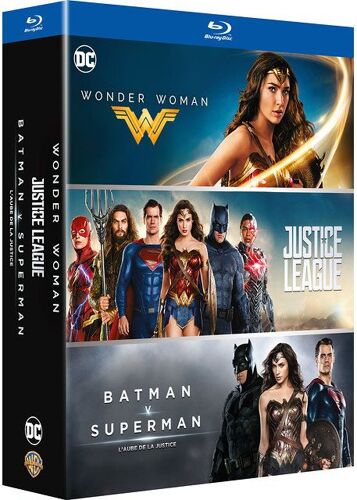 Dc Universe - Coffret 3 Films : Justice League + Wonder Woman + Batman V Superman : L'aube De La Justice - Pack - Blu-Ray
