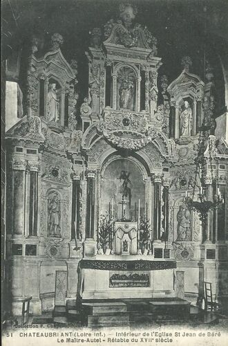 Chateaubriant - Eglise St-Jean De Béré - Maître-Autel, Retable