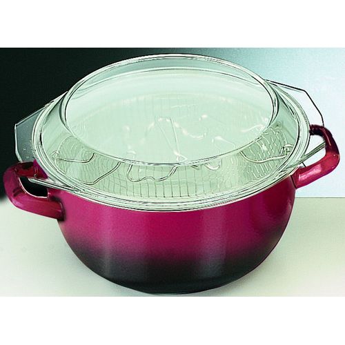 Friteuse Volcan Panier Et Couv. Verre 24 Cm