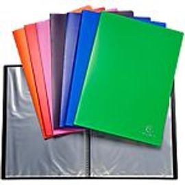 Protège-Documents Soudé Exacompta Opaque Polypro 50 Pochettes A4 Assortiment - 10 Unités