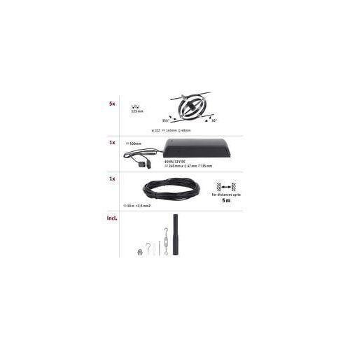 Paulmann - Kit De Base Wire Cardan Noir 5x10w  - Noir
