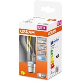 Osram - Ampoule Led Standard À Filament En Verre Clair 11w=100 B22 Froid  - Multicolore
