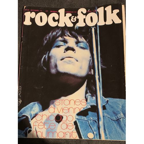 Rock And Folk N°81 De Octobre 1973 - Rolling Stones - Chicago - James Taylor - Carly Simon
