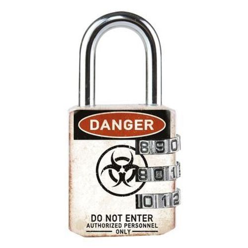 Master Lock - Cadenas à combinaison programmable "Danger" - Multicolore
