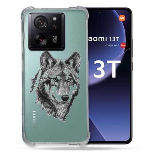 Coque Renforcée Transparente Pour Xiaomi 13t / 13t Pro Loup