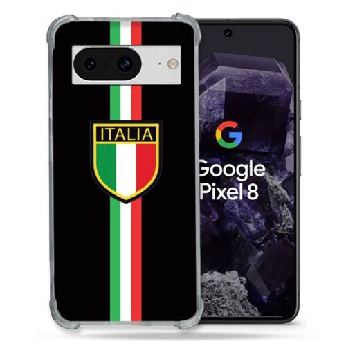 Coque Renforcée Pour Google Pixel 8 Voyage Italie 3 Noir