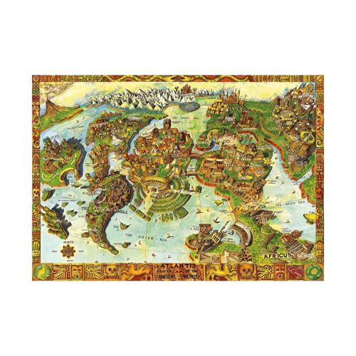 Puzzle Bluebird - Atlantis Centre Du Monde Antique, 1000 Pièces