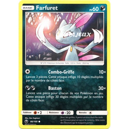 Pokémon - 86/168 - Farfuret - Sl7 - Soleil Et Lune - Tempête Céleste - Commune