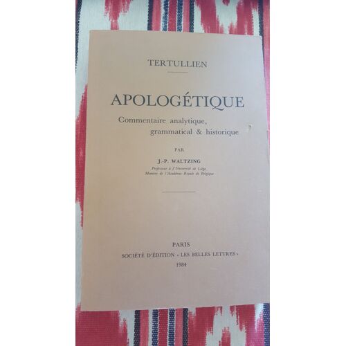 Apologétique De Tertullien