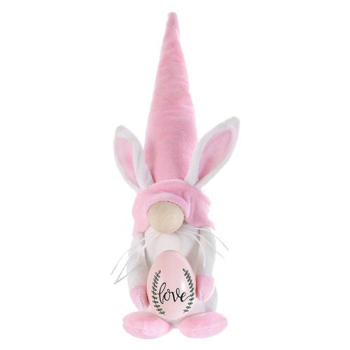 Lapin De Pâques Tenant L'¿Uf Gnome Fait À La Main, Tomte Suédoise, Jouets En Peluche, Poupée D'ornement, Cadeaux De Pâques Pour Enfants, Printemps