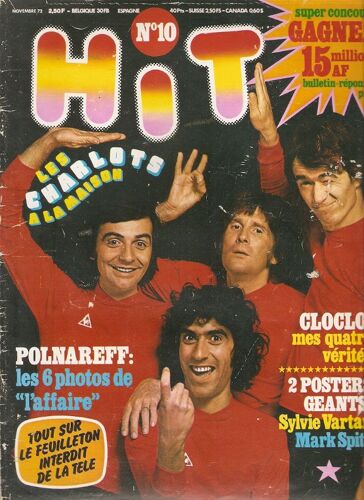 Demis Roussos Poster /Fugain 1p/Sheila 1p/Michel Polnareff 4p/Les Charlots 4p/Sylvie Vartan 1p + Poster Géant /Dani 1p/Dominique Sanda 1p/Claude Francois 1p/Delpech 2p/Robert Charlebois 1p/ 10