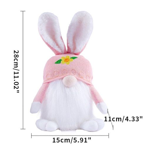 Poupée De Pâques Sans Visage À Led, Lapin Nains, Ornements De Bureau, Jouets Pour Enfants, Cadeaux De Vacances, Décoration De Maison