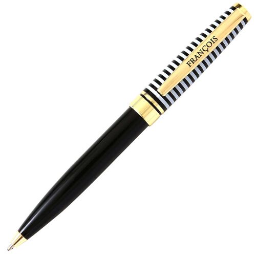 François ? Stylo Black & Gold En Coffret Cadeau